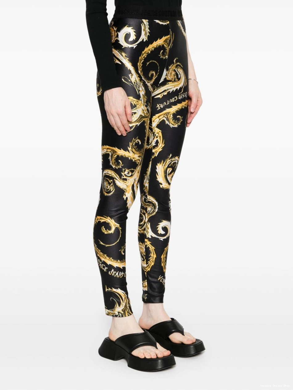 Cheap Chromo leggings Women Couture Couture Versace Jeans 0704